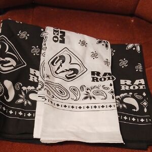 Dodge Ram Rodeo Logo 2 Black and 1 White Scarf